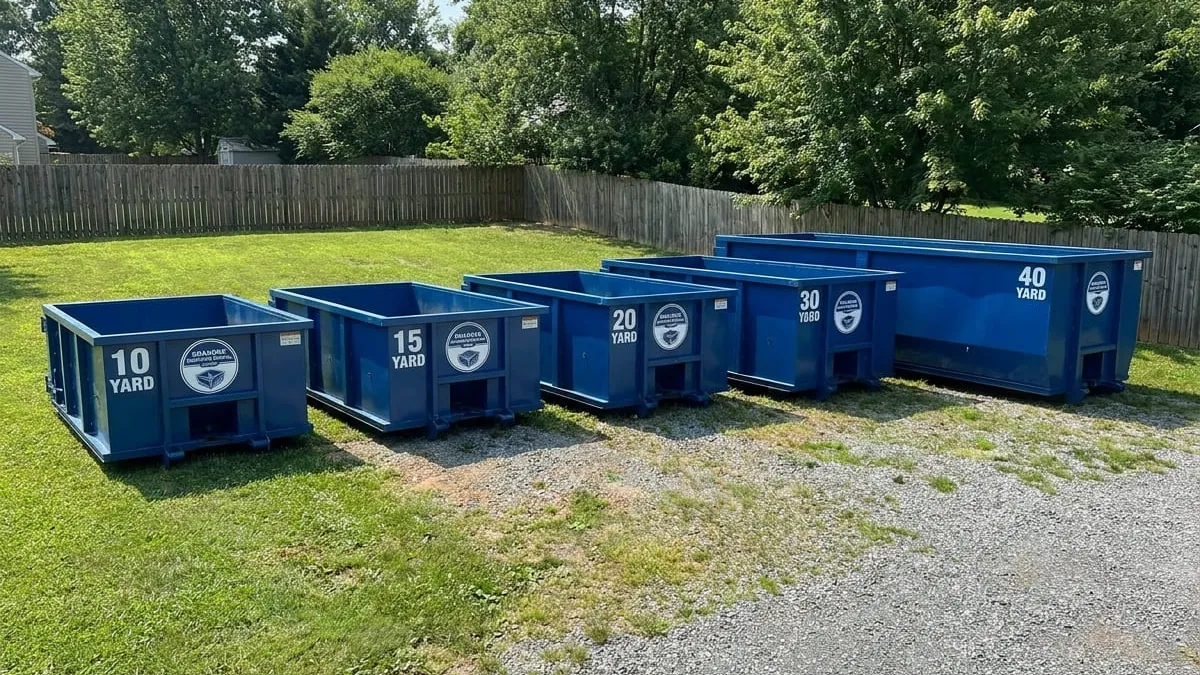 Roll-off dumpster sizes available from Roanoke Dumpster Rental Group in Roanoke, Virginia Roll-off dumpster sizes available from Roanoke Dumpster Rental Group in Roanoke, Virginia
